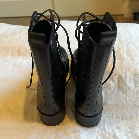 TORY BURCH Black Combat Boots - Picture 4 of 5